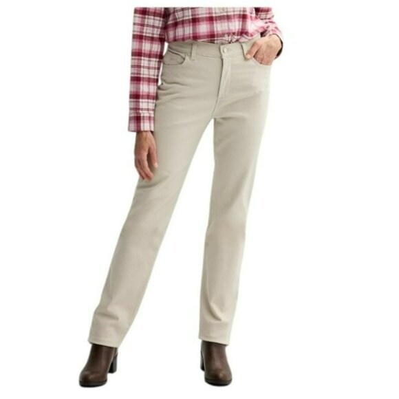 Gloria‎ Vanderbilt Amanda Classic Jeans Size 18 Stonewood Light Tan  NEW FLAW - Picture 1 of 11